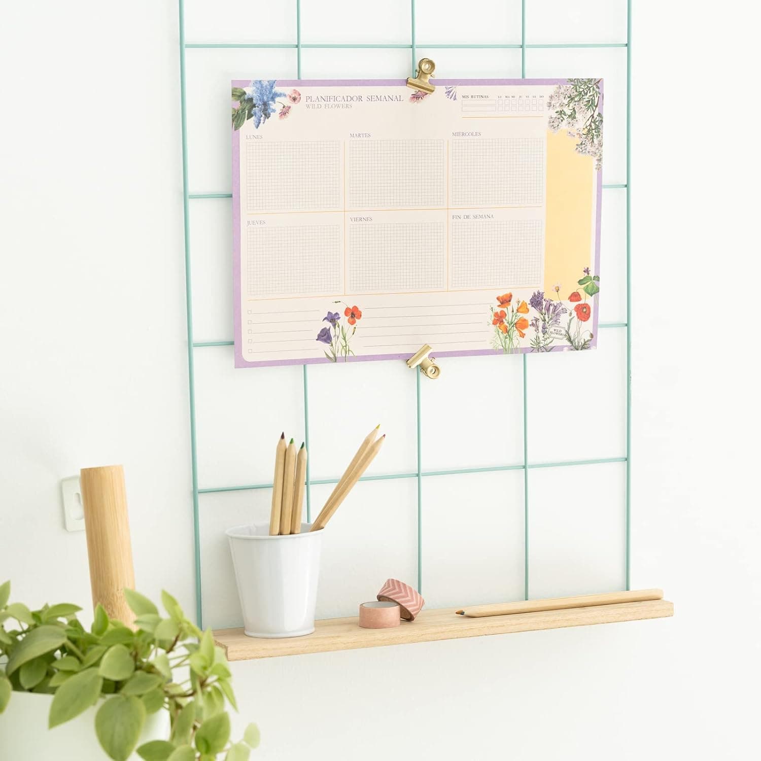 A3 Planner semanal Wild Flowers - 7