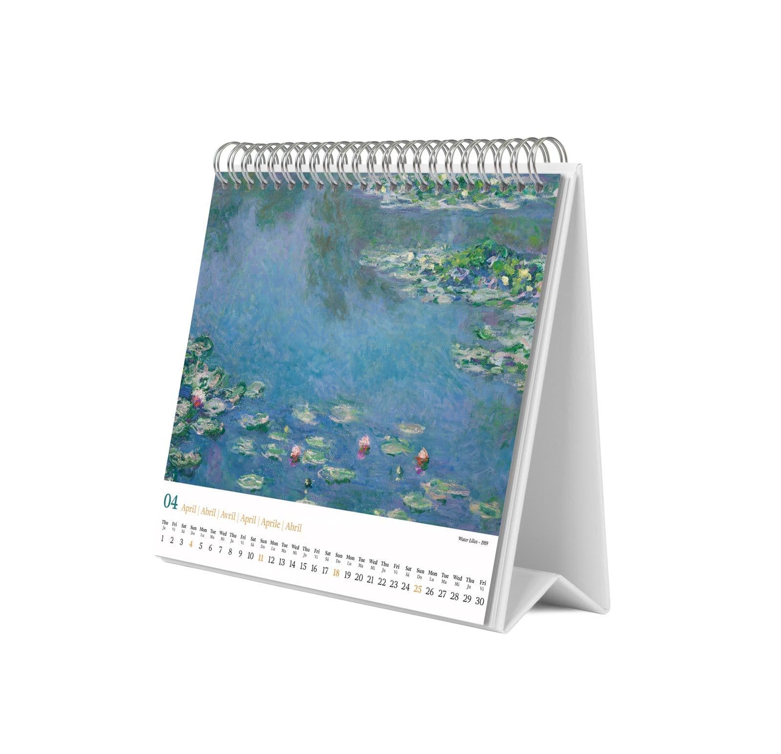 Calendario de escritorio Monet 2027 - 2