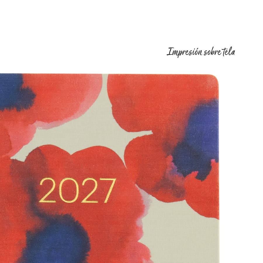 Agenda Diaria A5 Red Bloom Acuarela 2027 - 3