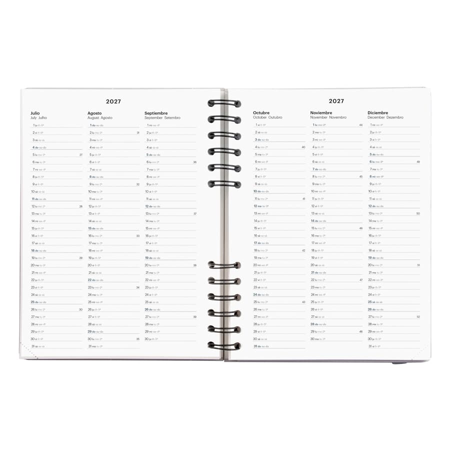 Agenda Diaria  A5 Verde Basics 2027 - 3