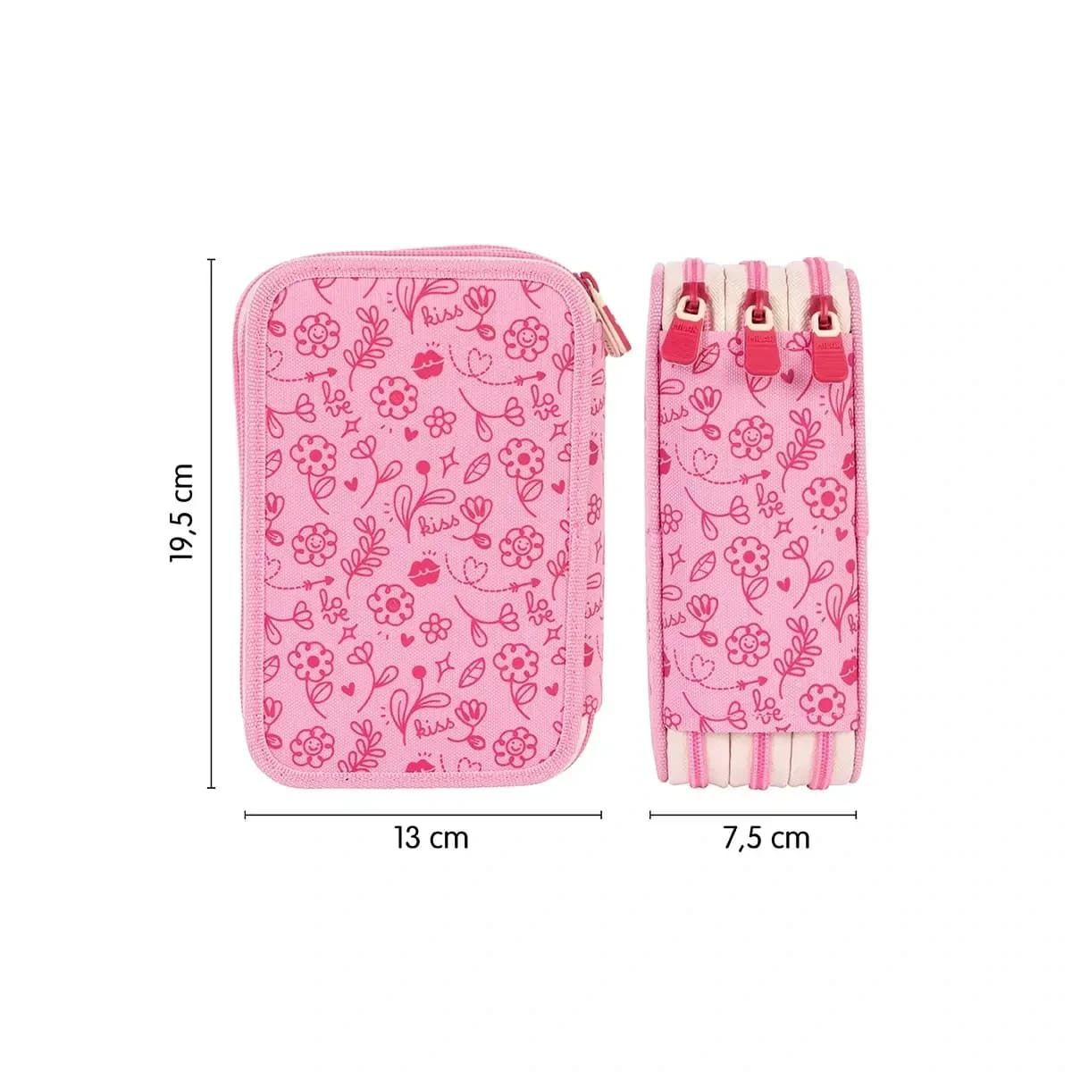 Plumier 3 pisos con contenido FLOWICORNS rosa 4.webp