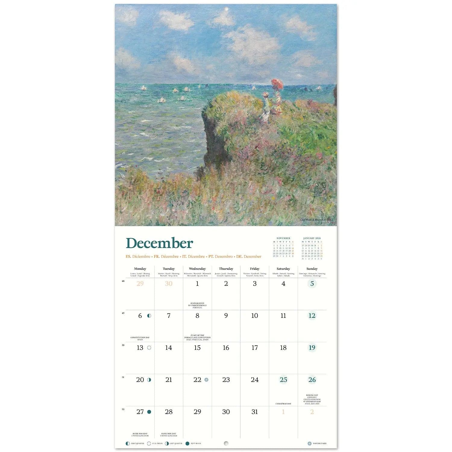 Calendario de pared Monet 2027 - 3