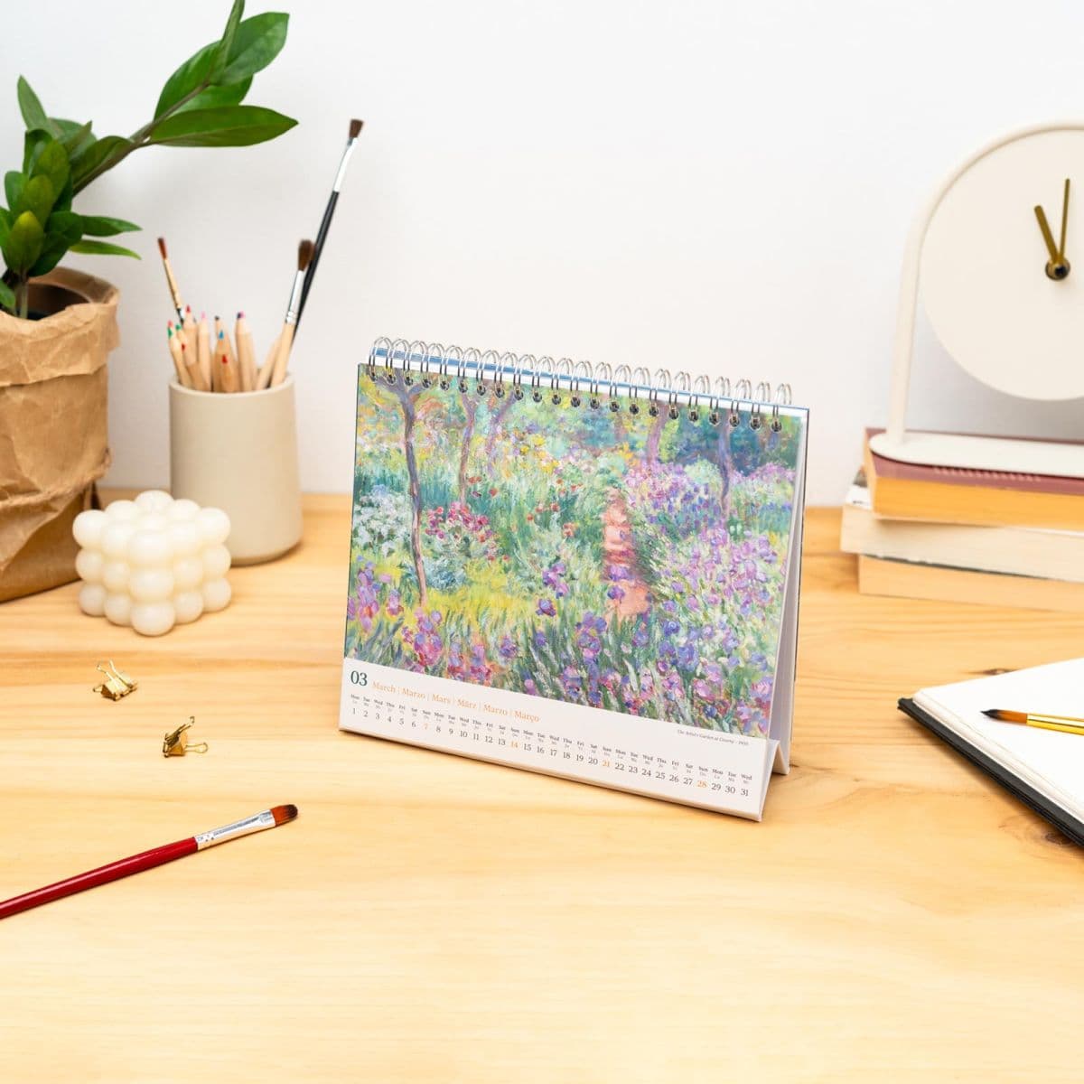 Calendario de escritorio Monet 2027 - 5