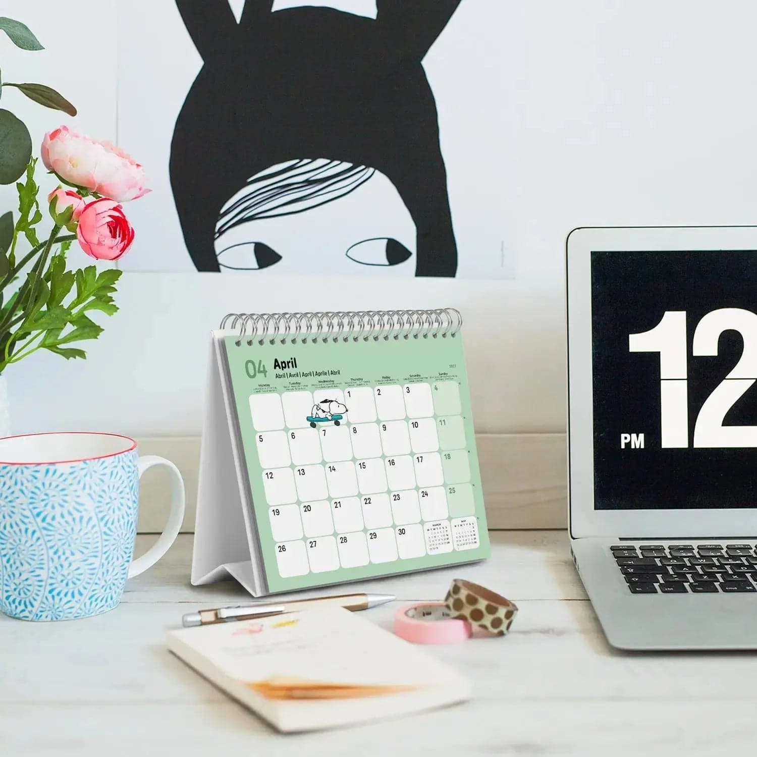 Calendario de escritorio Snoopy 2027 - 5