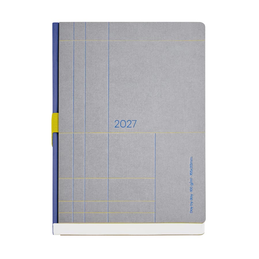 Agenda Semanal A5 Gris Basics 2027 - 1