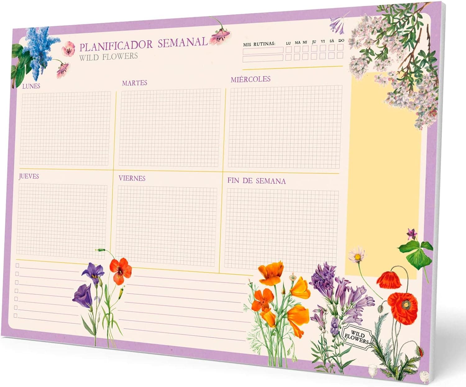 A3 Planner semanal Wild Flowers - 2