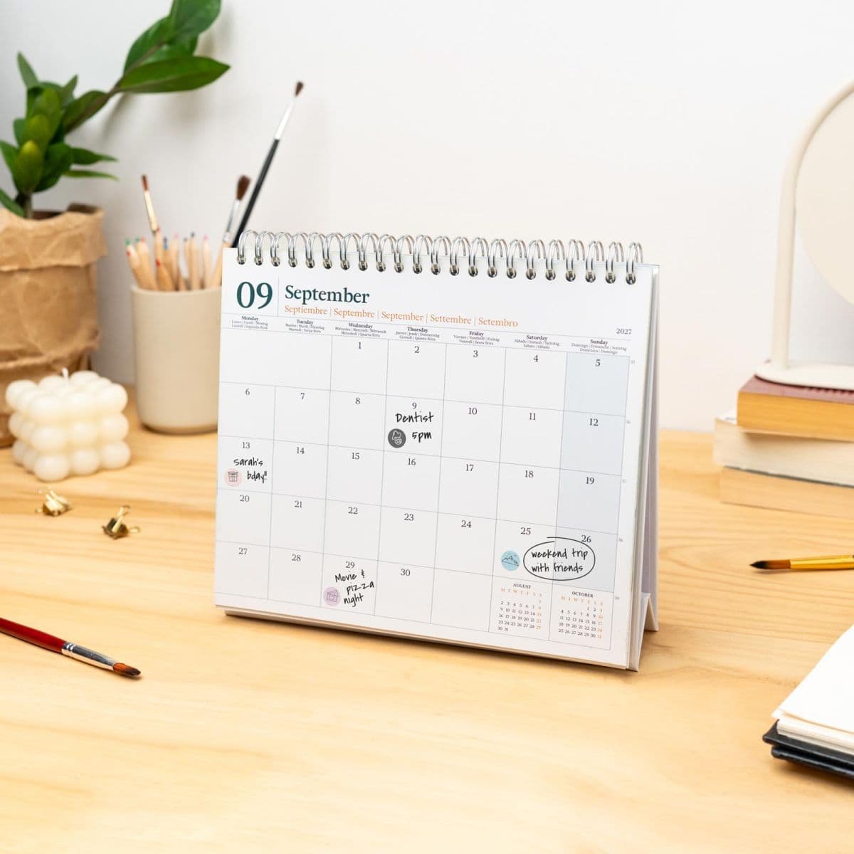 Calendario de escritorio Monet 2027 - 6