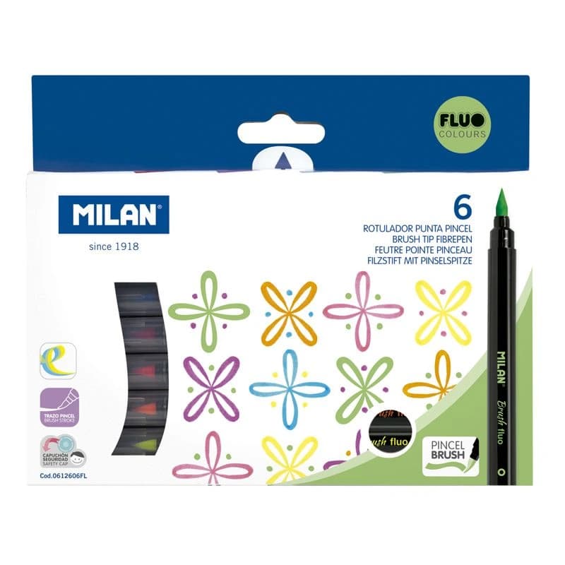 6 Pinceles Brush Fluo