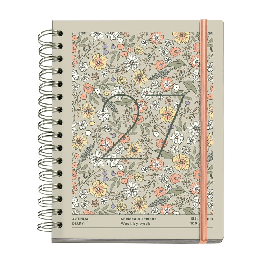 Agenda Diaria A5 Taupe Liberty