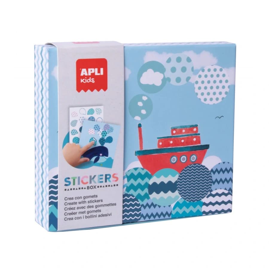 Juego de stickers Barco