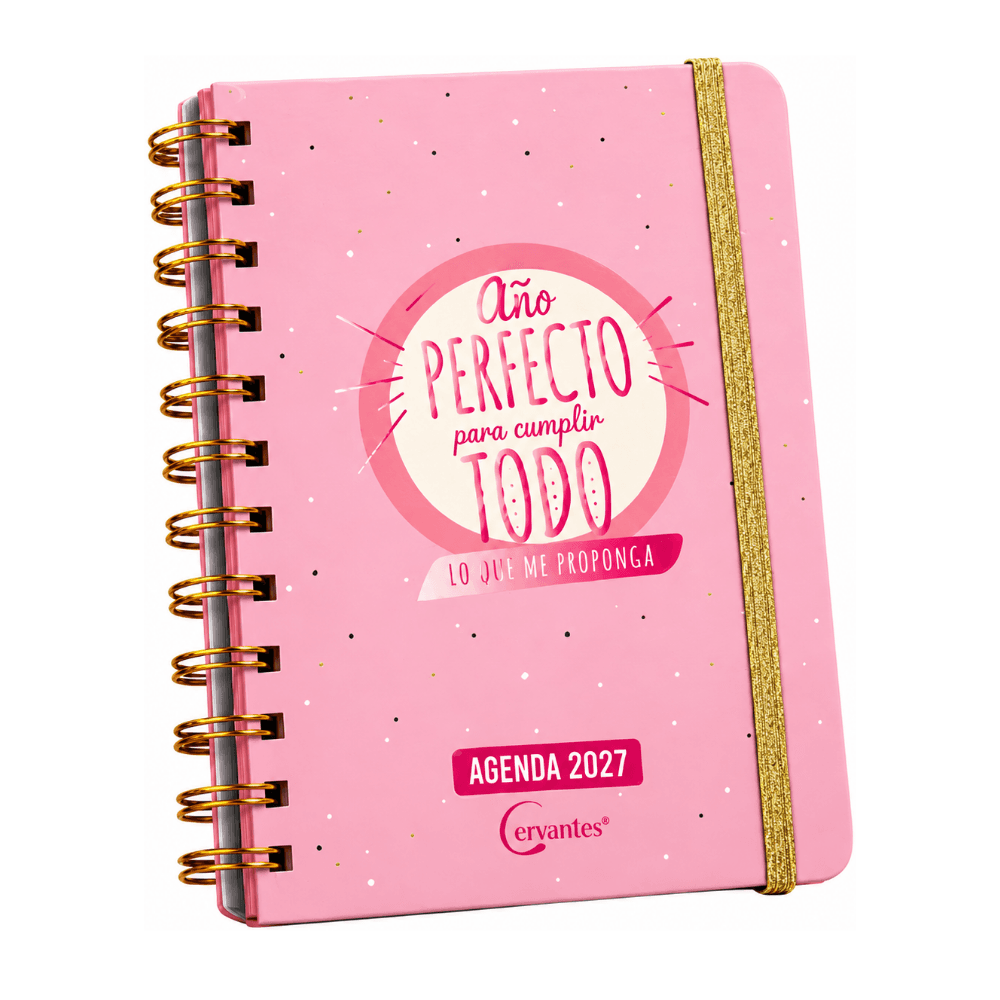 Agenda Diaria A5 Año Perfecto Para Cumplir todo lo que me proponga.