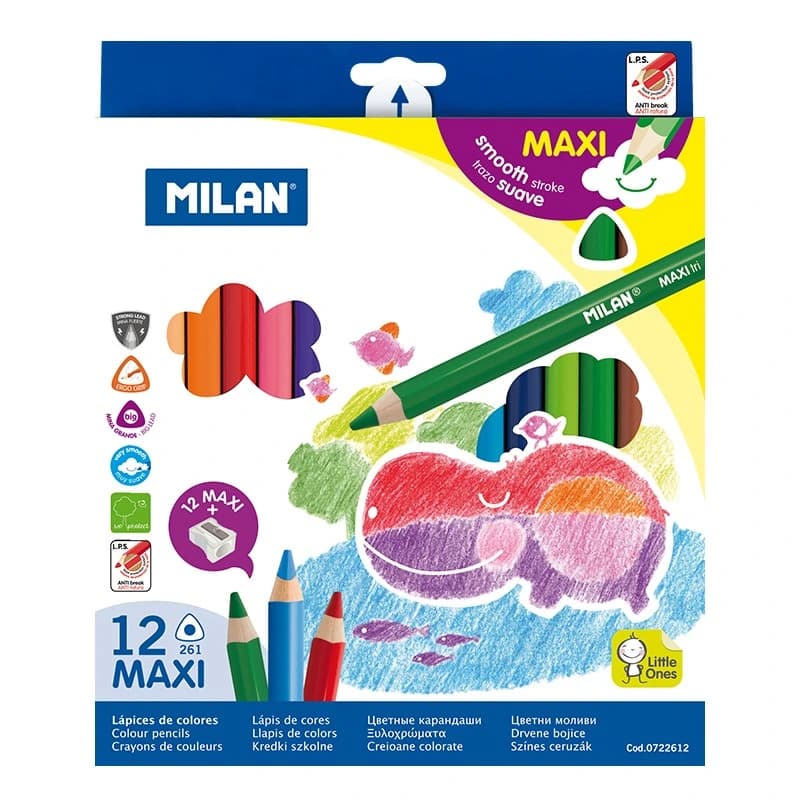 Caja 12 lápices JUMBO triangulares
