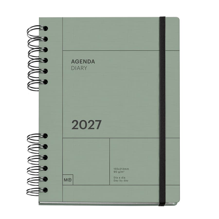 Agenda Diaria A5 Verde Basics